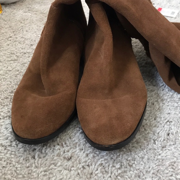 Michael Kors size 9 suede tall brown boots - Picture 1 of 6